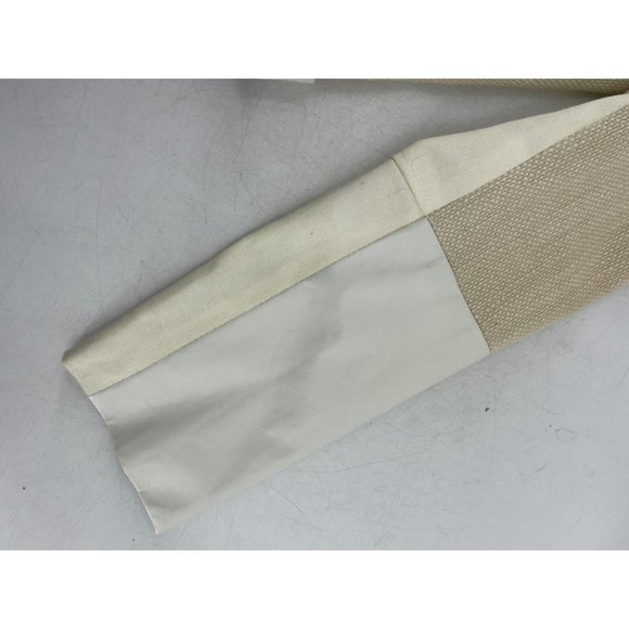 Ellen Tracy Off White Asymmetrical Zip Faux Leather Tweed Crop Jacket Size Med - Picture 13 of 16